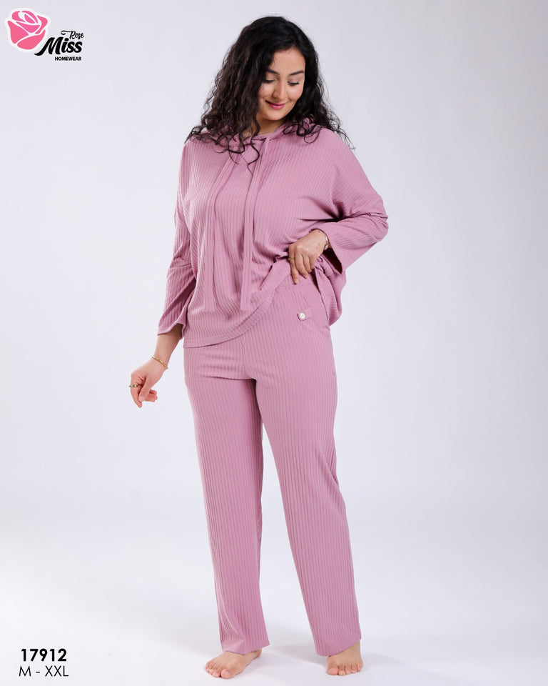 🌸 Pyjama Femme en Fibre de Coton Rose – Douceur &amp; Confort 🌸