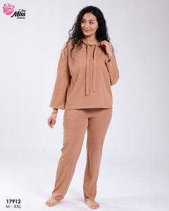 🤎 Pyjama Femme en Fibre de Coton – Confort &amp; Élégance Naturelle 🤎