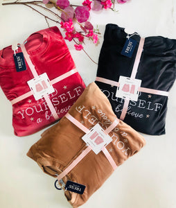 🌸 Pyjama Femme en Velours Doux – TRESS 🌙