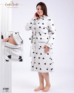 Peignoir Femme CarlaBento 🌸 Luxe et Douceur