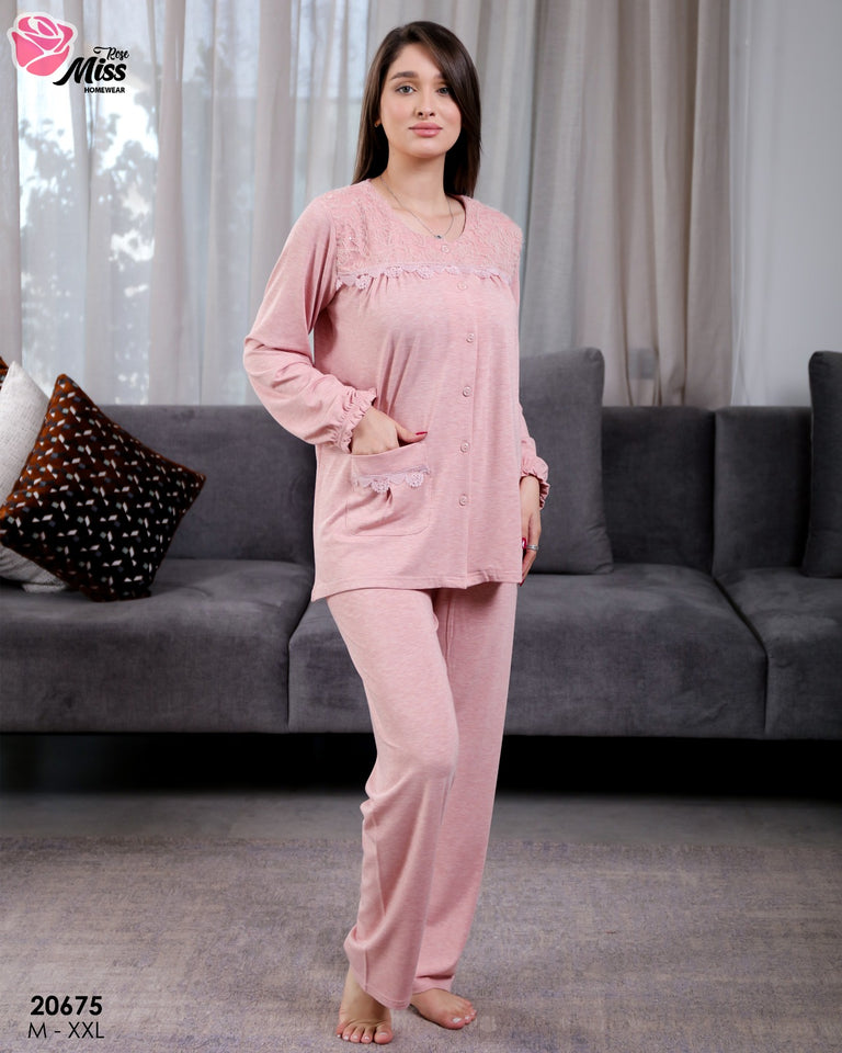 Pyjama Femme – Couleur Rose | Doux, Féminin & Ultra Confort 🌸✨