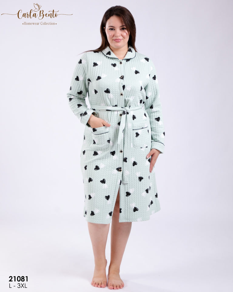 Peignoir Femme CarlaBento 🌸 Luxe et Douceur