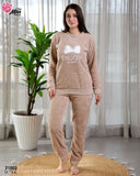 Pyjama Femme en Tissu Polaire – Ultra Doux & Chaud (Rose)