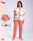 Pyjama Femme en Tissu Polaire Ultra Doux ❄️🤍 (Copie)