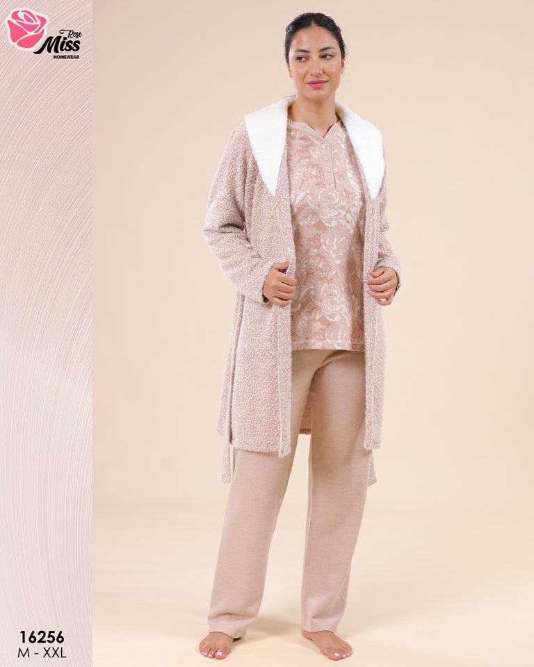 (Copie) ⭐ Pyjama 3 Pièces Femme – Doux, Élégant & Ultra-Chaud ⭐