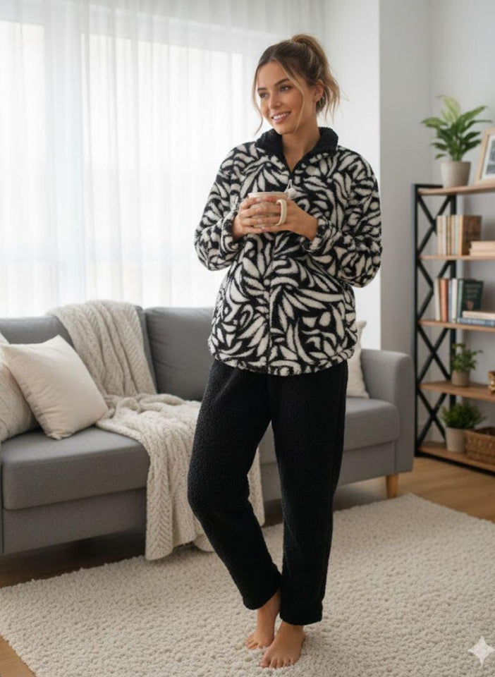 🖤 Pyjama Femme Hiver – Confort Absolu & Style Moderne ❄️✨