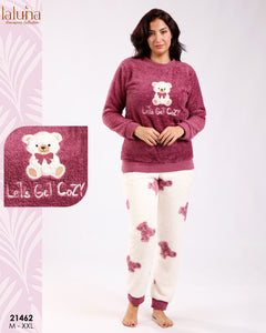 🐻 Pyjama Femme en Polaire – Douceur & Cocooning ❄️