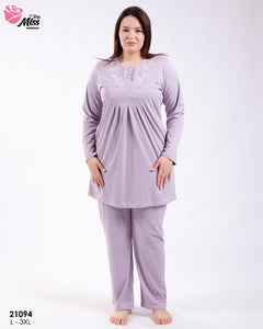 Pyjama Femme en Coton – Confort & Élégance 🌙