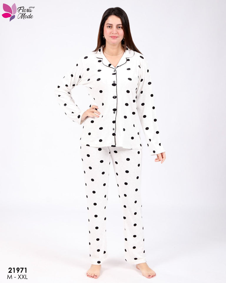 Pyjama Flora – Élégance botanique et douceur printanière