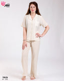 ✨ Pyjama Femme demi manche Bleu Ciel – Fraîcheur & Confort ✨