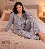 Pyjama en Velours Noir pour Femme
