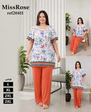 ✨ Pyjama Femme Confort & Élégance – Orange ✨ ()