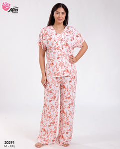 ✨ Pyjama Femme en Rallon Orange – Fraîcheur & Style Vibrant ✨