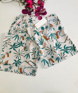 🌿 Pyjama Femme en Rallon Vert d’Eau – Fraîcheur & Élégance 🌿