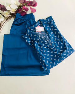 Pyjama Satin Femme Chic – Élégance Nocturne 🖤