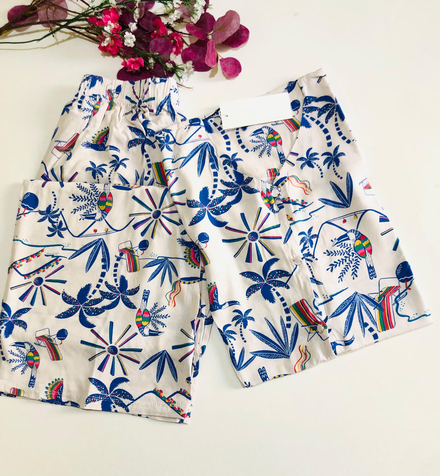 💙 Pyjama Femme en Rallon Bleu – Douceur & Style Élégant 💙