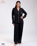 🖤 Pyjama Femme en Satin de Soie – Noir Chic & Intemporel 🖤