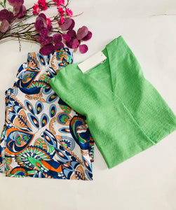 💚 Pyjama Femme en Rallon – Douceur & Élégance en Vert d’Eau 💚
