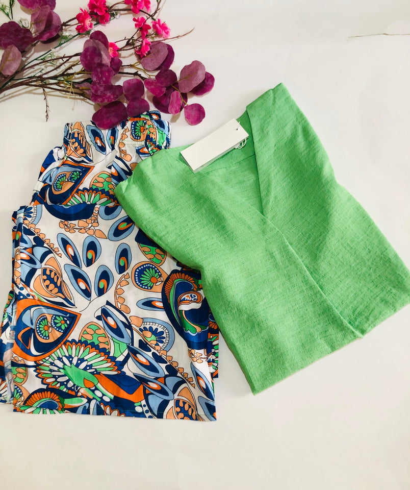 💚 Pyjama Femme en Rallon – Douceur & Élégance en Vert d’Eau 💚 ()