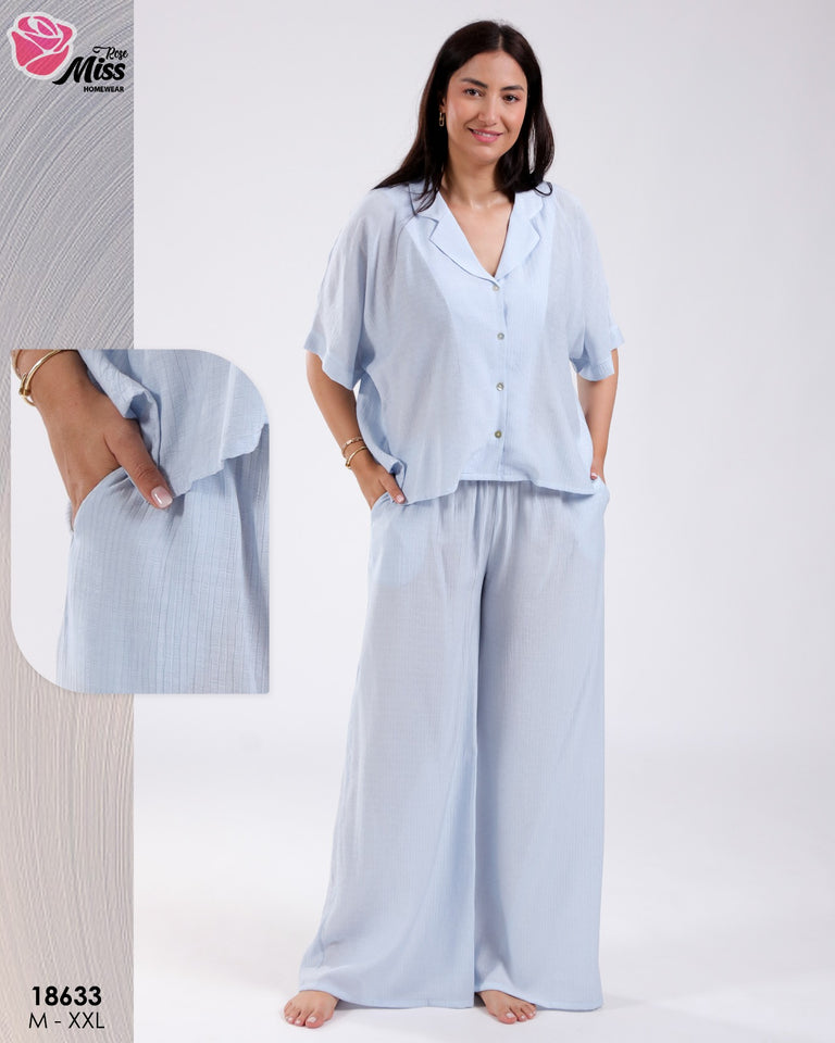 Pyjama Femme "MISS" – Confort & Style en Tissu Rallon