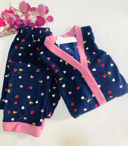 💗 Version Rose – Pyjama Femme en Polaire