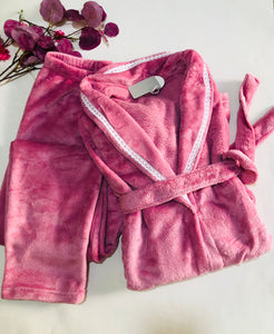 ✨ Pyjama Femme en Polaire Rose – Confort Doux & Style Féminin