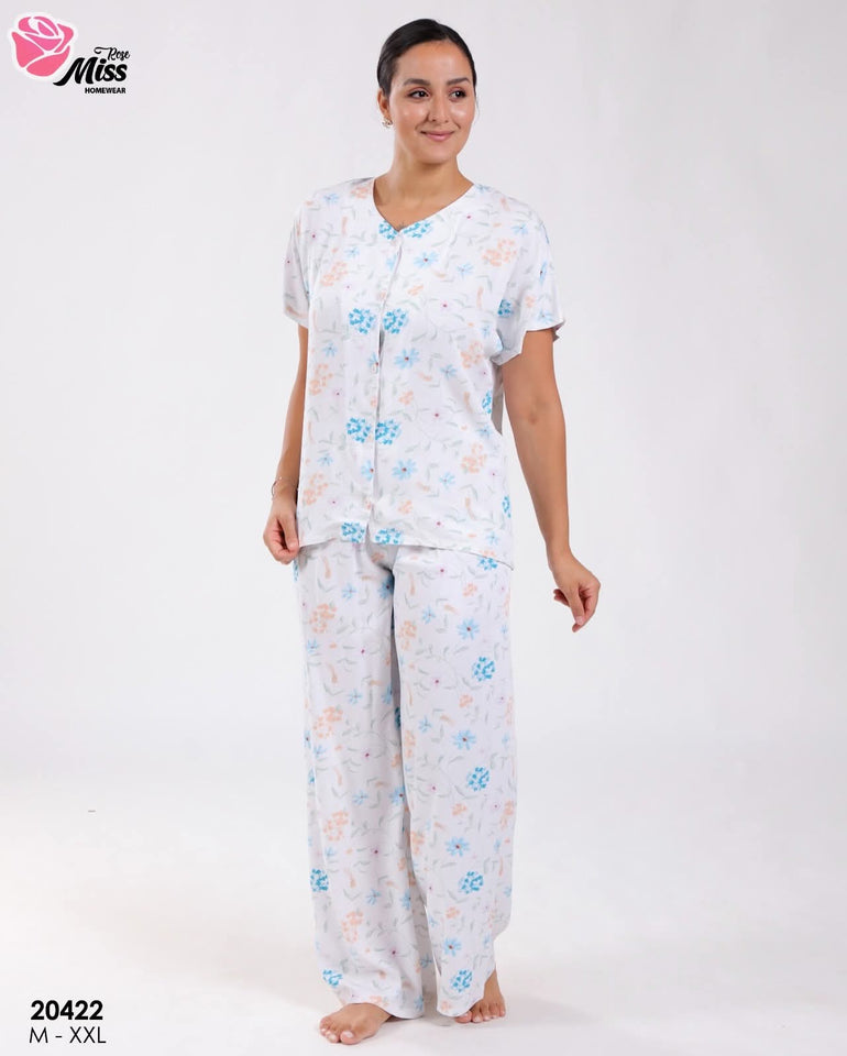 🌸 Pyjama Femme en Rallon – Douceur & Élégance au Quotidien 🌸