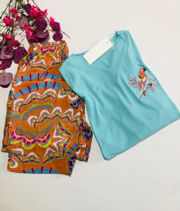 💙 Ensemble Pyjama Femme – Fraîcheur & Confort Élégant 💙