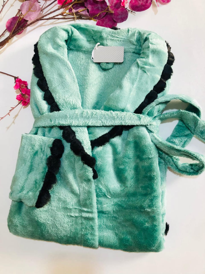 Peignoir Femme en Polaire – Douceur, Chaleur & Élégance Pastel