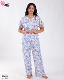 💙 Pyjama Femme en Rallon Bleu – Douceur & Style Élégant 💙