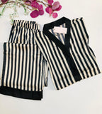 ✨ Pyjama Femme en Satin de Soie – Élégance & Confort Absolu