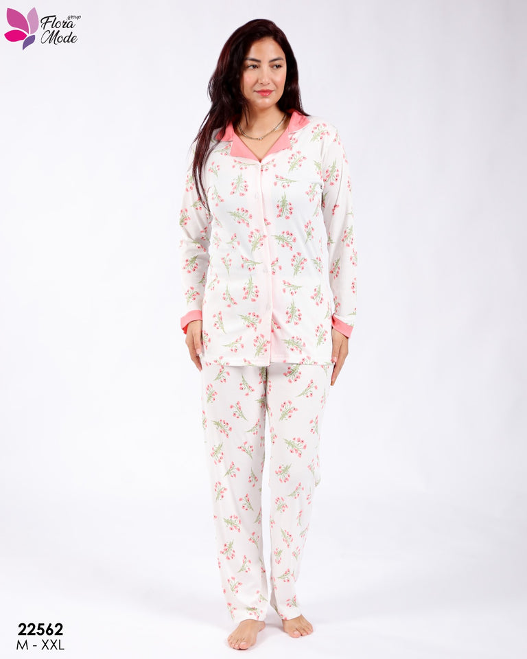 Pyjama Femme 3 Pièces – Couleur Rose 🌸💗