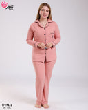 Pyjama Femme Élégant & Confort Absolu – Rose Poudré
