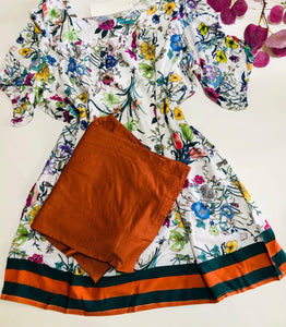 ✨ Pyjama Femme Confort & Élégance – Orange ✨