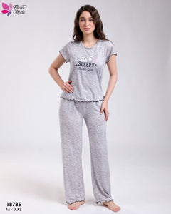 Pyjama Femme Beige "Sleepy Little One"