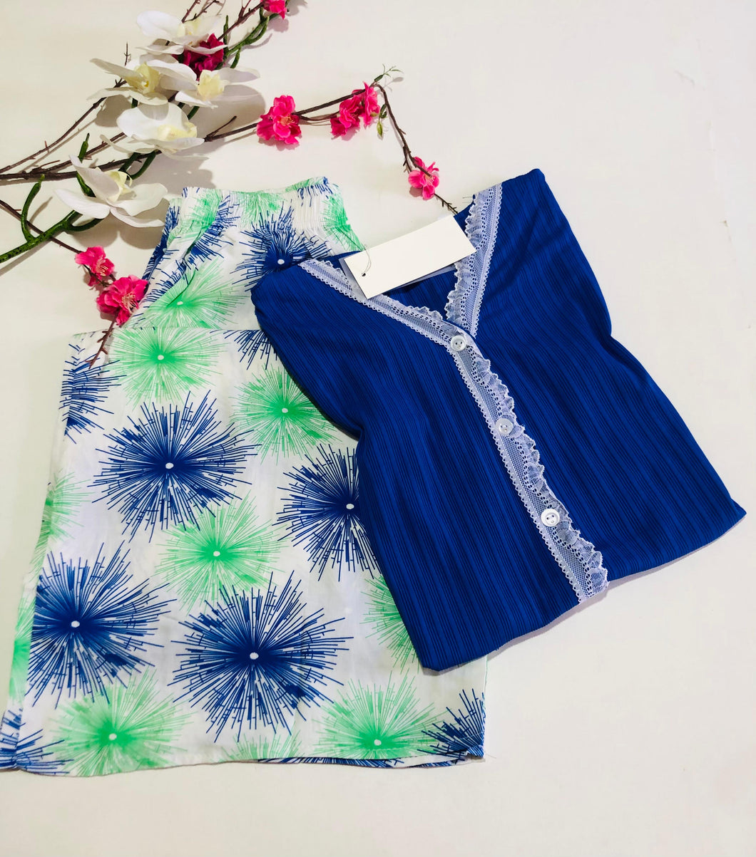 Pyjama Femme Demi-Manches – Confort et Douceur