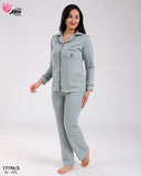 Pyjama Femme Élégant & Confort Absolu – Vert d’Eau