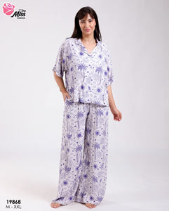🩰 Pyjama en rayon – Rose Miss HOMEWEAR