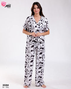 ✨ Pyjama en rayon – Rose Miss HOMEWEAR