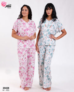 🌸 Pyjama Femme en Rallon Rose – Douceur & Féminité 🌸