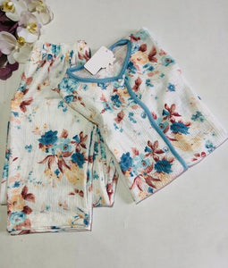 Pyjama Femme Fleuri – Douceur & Élégance 🌸