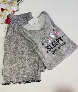 Pyjama Femme Gris "Sleepy Little One"