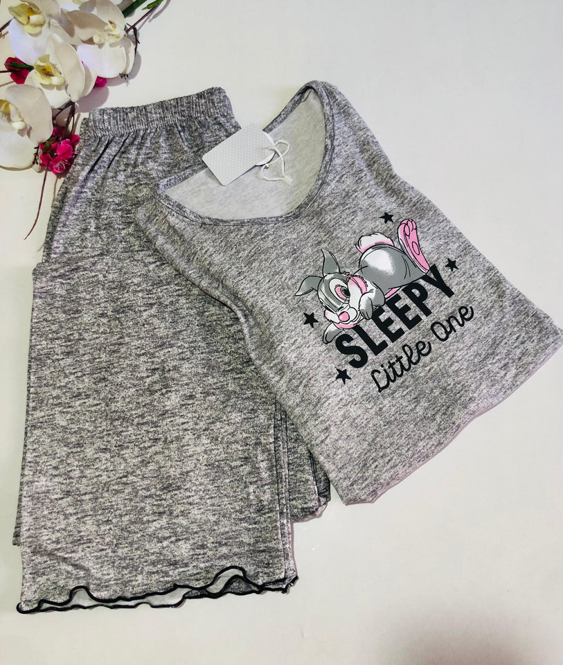 Pyjama Femme Gris "Sleepy Little One"