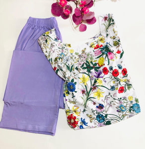 ✨ Pyjama Femme Confort & Élégance – Violet ✨