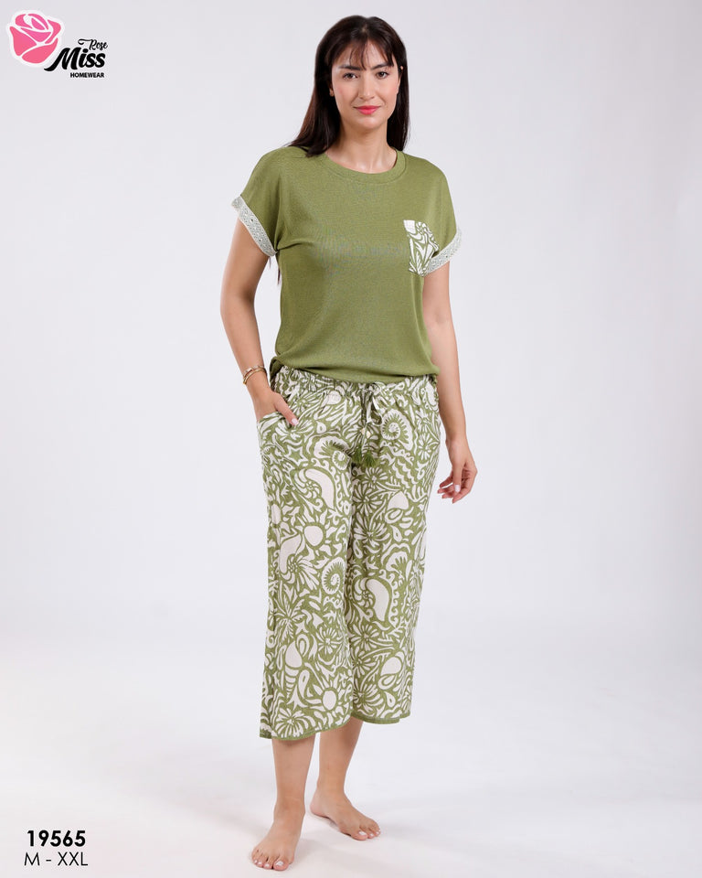 Pyjama Femme Décontracté – Élégance Bohème et Confort Absolu