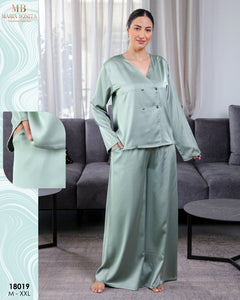 Pyjama en Satin de Soie – Luxe & Douceur – Maria Bonita ✨