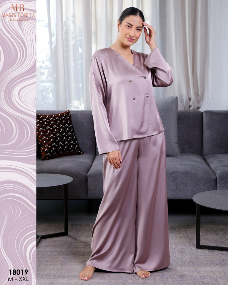 Pyjama en Satin de Soie – Luxe & Douceur – Maria Bonita ✨