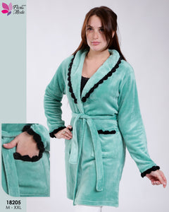 Peignoir Femme en Polaire – Douceur, Chaleur & Élégance Pastel