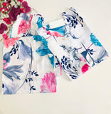 ✨ Pyjama Femme en Rallon – Fraîcheur & Élégance Florale ✨