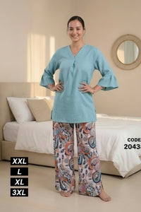 ✨ Pyjama Femme en Rallon – Confort & Élégance au Quotidien